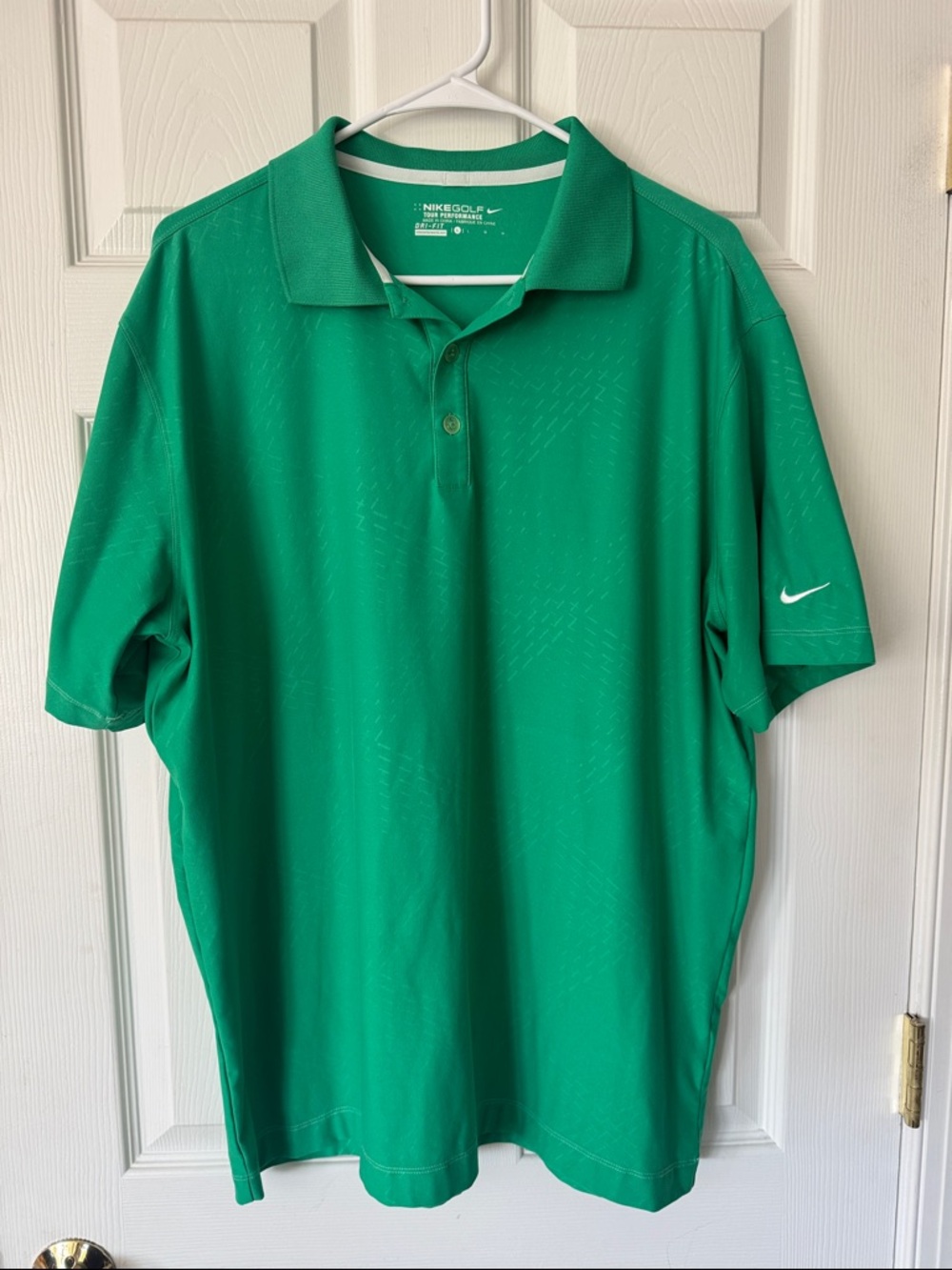 Nike Golf Men’s DriFit Parrot Green Polo Golf Shirt Size L